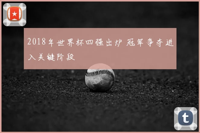 2018年世界杯四强出炉 冠军争夺进入关键阶段